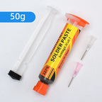 Syringe Solder Paste 227℃ Lead-Free High Temp SAC0307 No-Clean Flux Paste for Chip Repair BGA Reballing Smartphone IC SMD Solder