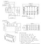 10PCS 0.8mm Pitch Connector SMD Horizontal Type Socket 2P 3P 4P 5P 6P 7P 8P 9P 10P 12P Replacement of JST IDC Receptacle