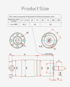 12V24V Planetary Gear DC Low-Speed Motor DC 775 Long Life Ultra-High Torque Forward And Reverse 42mm Planetary Brushed GearMotor