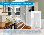 HIVA Wireless Magnetic Door & Window Sensor EV1527 Coding Mode RF 433MHz for Home Security Alarm System Home Burglar Alarm Kits