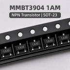 50PCS MMBT3904 MMBT3906 SOT-23 SMD Transistor NPN PNP General Purpose Switching BJT 1AM 2A Marking Code Electronic Components