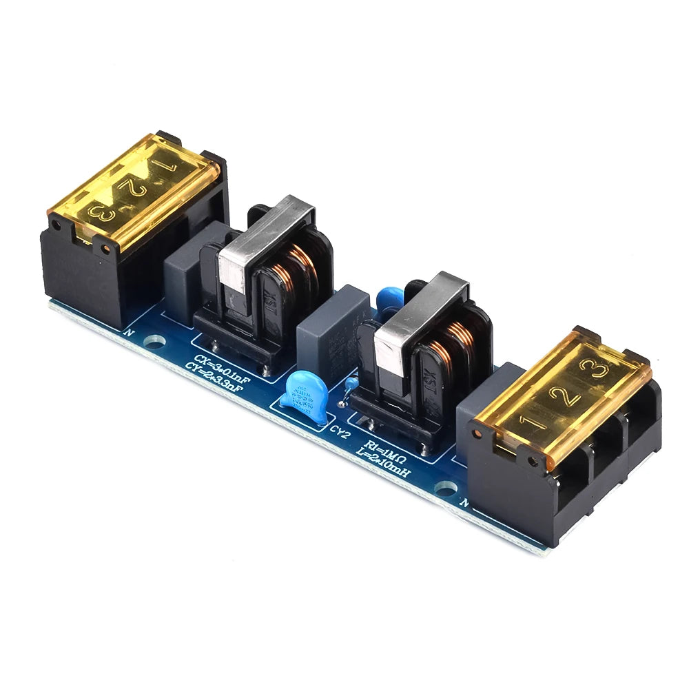 6A 25A Power Supply Filter EMI High-Frequency Two-Stage Power Supply Low-Pass Filter Module Power Supply EMI Filter Board