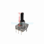 1pc EC16 Rotary Encoder 24 Position Pulse Digital Rotary 3Pin Amplifier Volume Switch Induction Cooker Switch 15/20MM Half Shaft