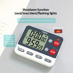 Digital Dual Kitchen Timer with Magnetic Back & Memory Presets, 2 Groups Countdown/Up Stopwatch Timer for Cooking, Baking
