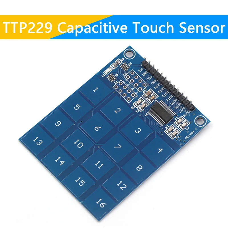 TTP223 TTP224 TTP226 TTP229 1/4/8/16Channel Jog Digital Touch Button Sensor Capacitive Switch Modules Accessories for Arduino