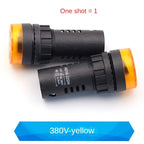 1PCS 12mm AD16-22SM 12V 24V 36V 48/110/220V Flash Signal Light Red LED Active Buzzer Beep Alarm Indicator Red Green Yellow Black