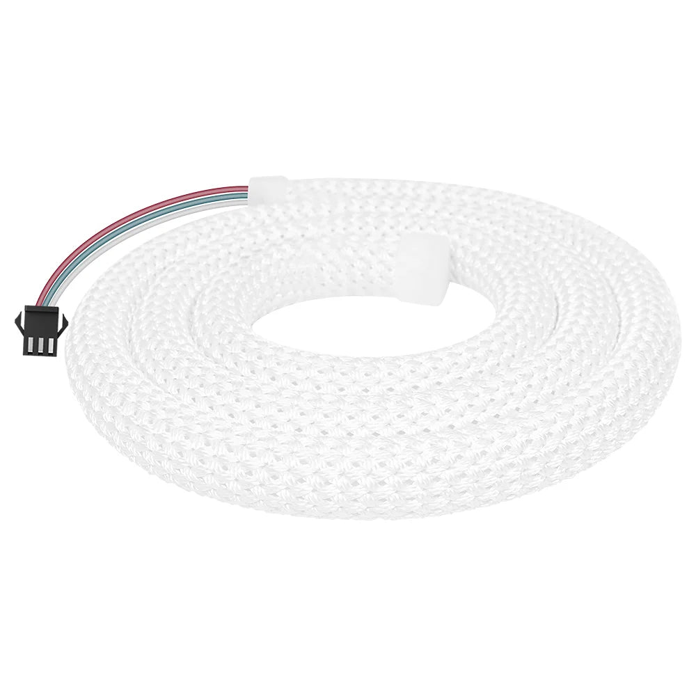 WS2812B WS2811 DC5V Round Reticulate Pattern Neon LED Strip 50Leds/m 360 Degree Smart RGBIC Flexible  Silicone Light Tape IP67