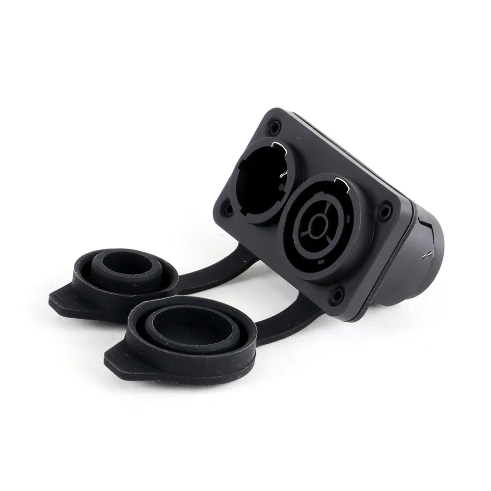 Waterproof True Locking 3Pin Powercon Male/Female Plug Connector In&Output NAC3FX-WP Coupler Panel Mount Chassis Socket Adapter