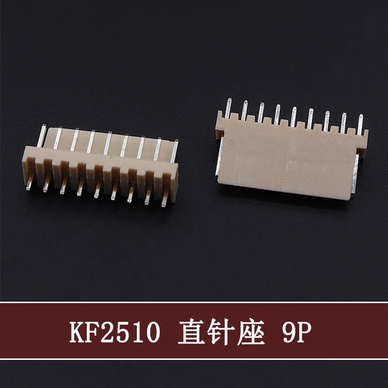 50Pcs KF-2510 2.54mm Pitch Male Plug 2P/3P/4P/5P/6/7/8/9/10/11/12p Pin Header PCB Connector Straight Pin Header KF2510 Connector