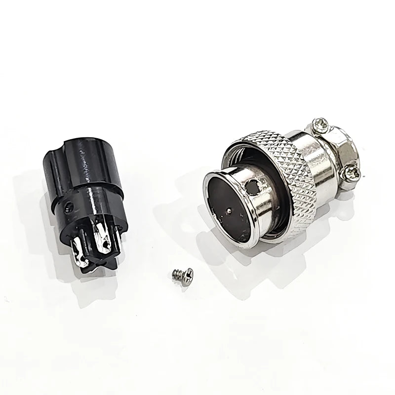 1Set GX16 2/3/4/5/6/7/8/9/10 Pin Male Female 16mm Square Flange Seat Metal Aviation Adapter Socket Plug M16 Soldering Connector