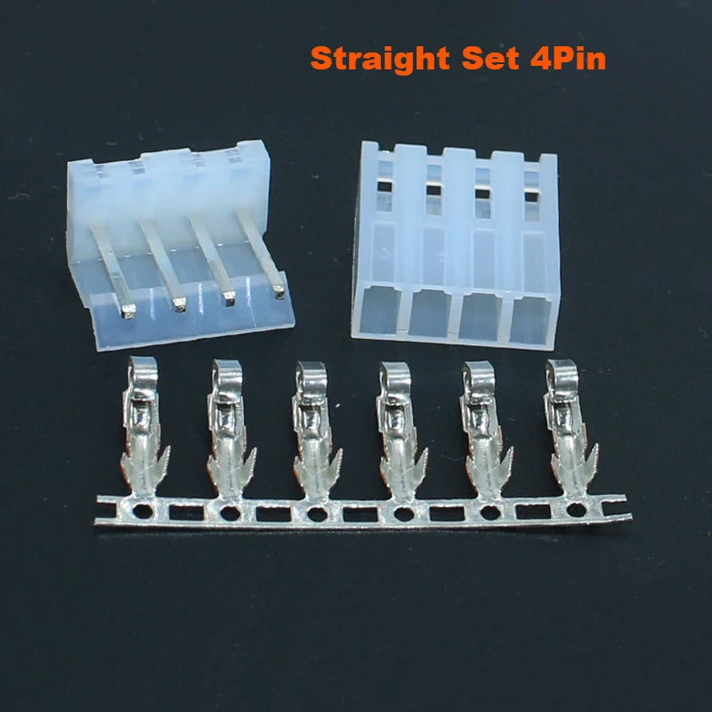50sets CH5.08mm Housing Right Angle/Straight Wafer 2/3/4/5/6/7/8/9/10Pin 5.08mm Wire Connector Female Socket+Male Pin+Terminal