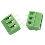 50pcs 3.5mm/0.14" 3.81mm/0.15in Pitch 2P 3P 128-3.5 300V/10A 24-12AWG Spliceable PCB Connector Screw Wire Terminal Block