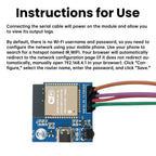 ESP32E-N4 Wifi Transparent Transmission Module Development Board Infrared Transmitter Receiver NEC Command Module Type C