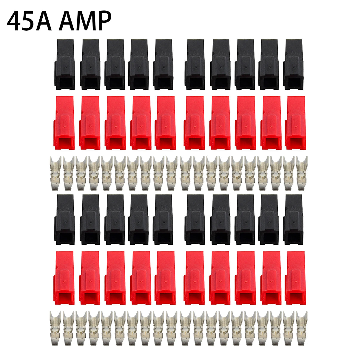 5/10/20/50/100 Pairs 30A/45A AMP 600V Power Marine Connector Pole For Anderson Powerpole Interlocking Plug Terminals