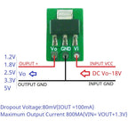 AMS1117 7805 Compatible LDO Module with Ultra-Low Standby Current and Precise Voltage Regulation for Electronics Projects
