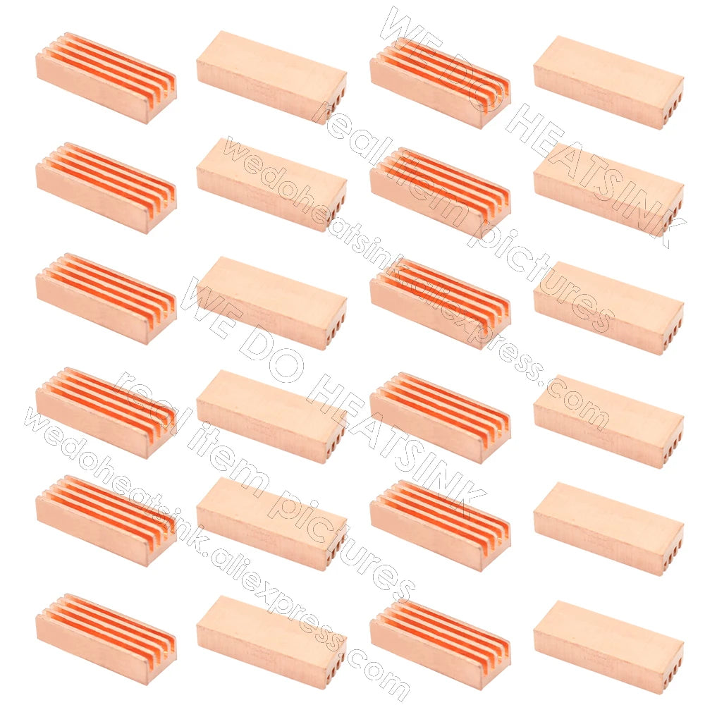 WE DO HEATSINK Small Tiny Useful Pure Copper Heat Sink Without or With Thermal Pad For Raspberry Pi Banana Pi IC Chipset Package