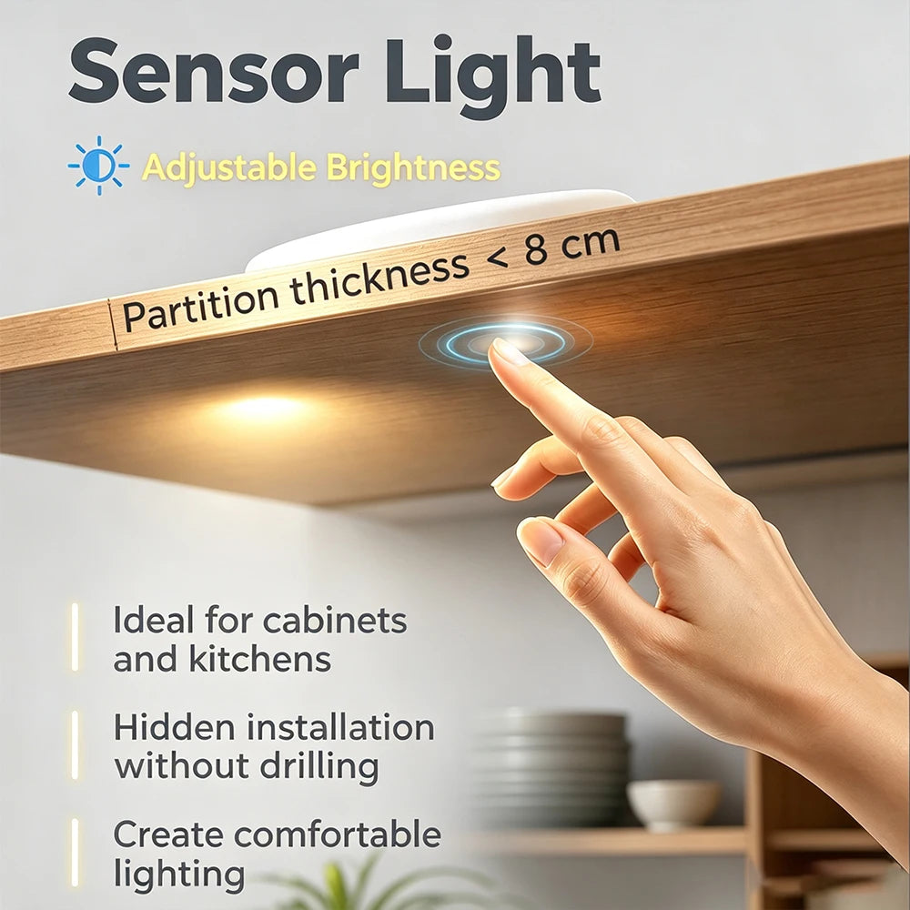 12V 24V Light Control Touch Dimmer Switch Dimmable 80mm Wood Panel LED Touch Sensor Switch for Home Automation