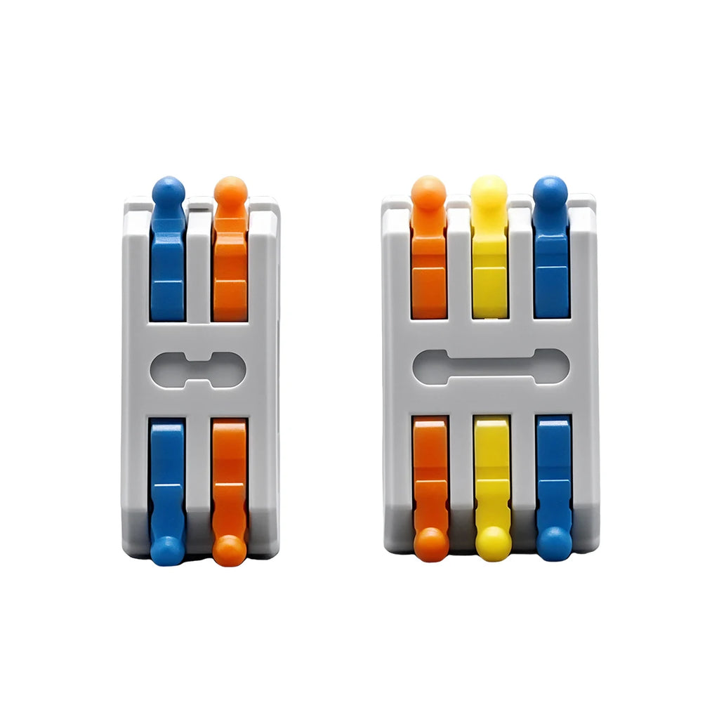 TOMZN Lever Wire Connectors 30/72 Pcs 2 Way 3 Way Quick Terminal Block, Push-in Tool-Free Reusable Splicing Wire Connector 32A