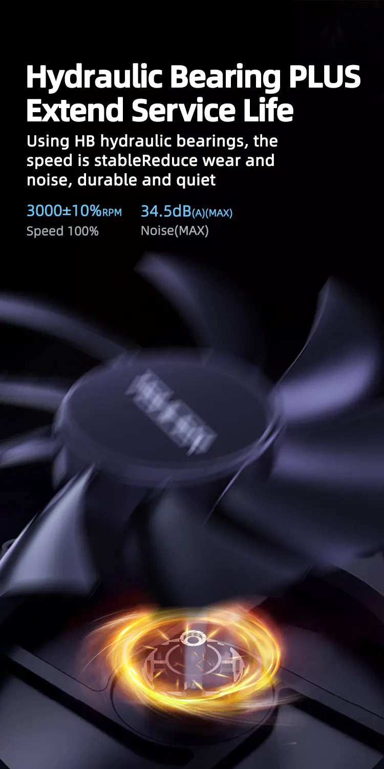 TEUCER 8015 Computer Case Fan 80mm/92mm 4-pin PWM High Airflow Ultra-thin Cooling Fan 1200-3000RPM Cascadable FDB Bearing Fan