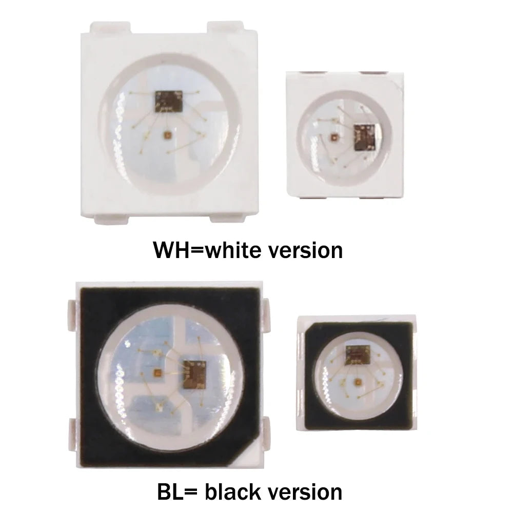 Individually Addressable SK6812 Mini 3535 5050 SMD RGB LED Chip Digital Pixels White/Black as WS2812B Leds DC5V 2~1500Pcs