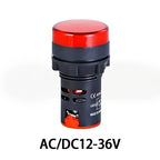 Indicator Signal Lamp Light AD16-22DS 22mm Panel Mount DC 12V 24V 110V 220V 380V Red Green Yellow Blue White LED Bulbs 20mA