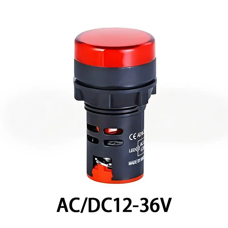 Indicator Signal Lamp Light AD16-22DS 22mm Panel Mount DC 12V 24V 110V 220V 380V Red Green Yellow Blue White LED Bulbs 20mA