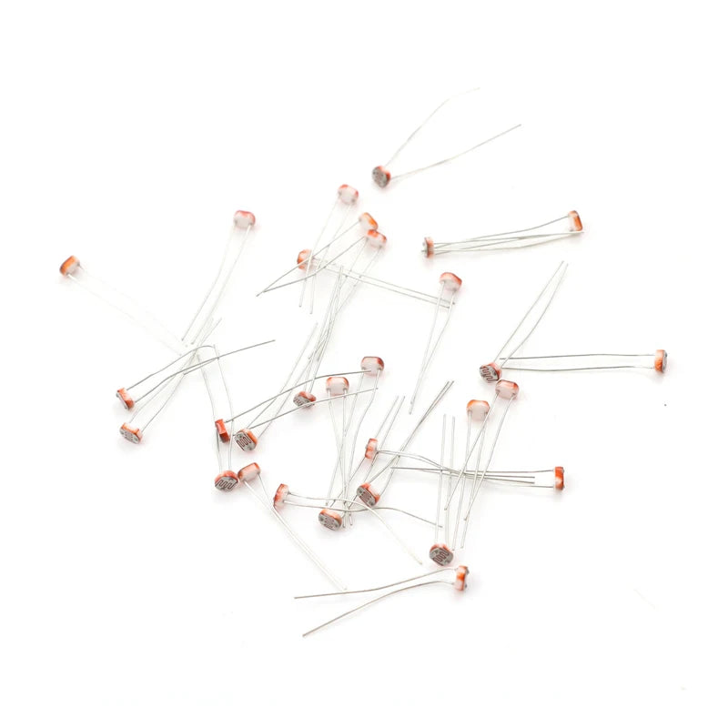 30PCS Photoresistor GL5516 LDR CDS 5mm Light-Dependent Resistor Sensor Arduino