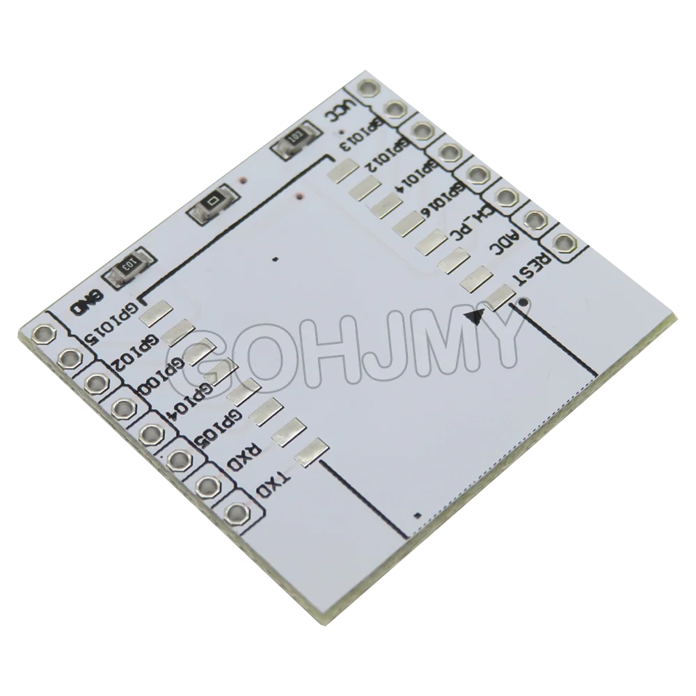 10PCS ESP8266 Serial WIFI Module Adapter Plate Applies To ESP-07 ESP-08 ESP-12  ESP-12F ESP-12E Board white for arduino