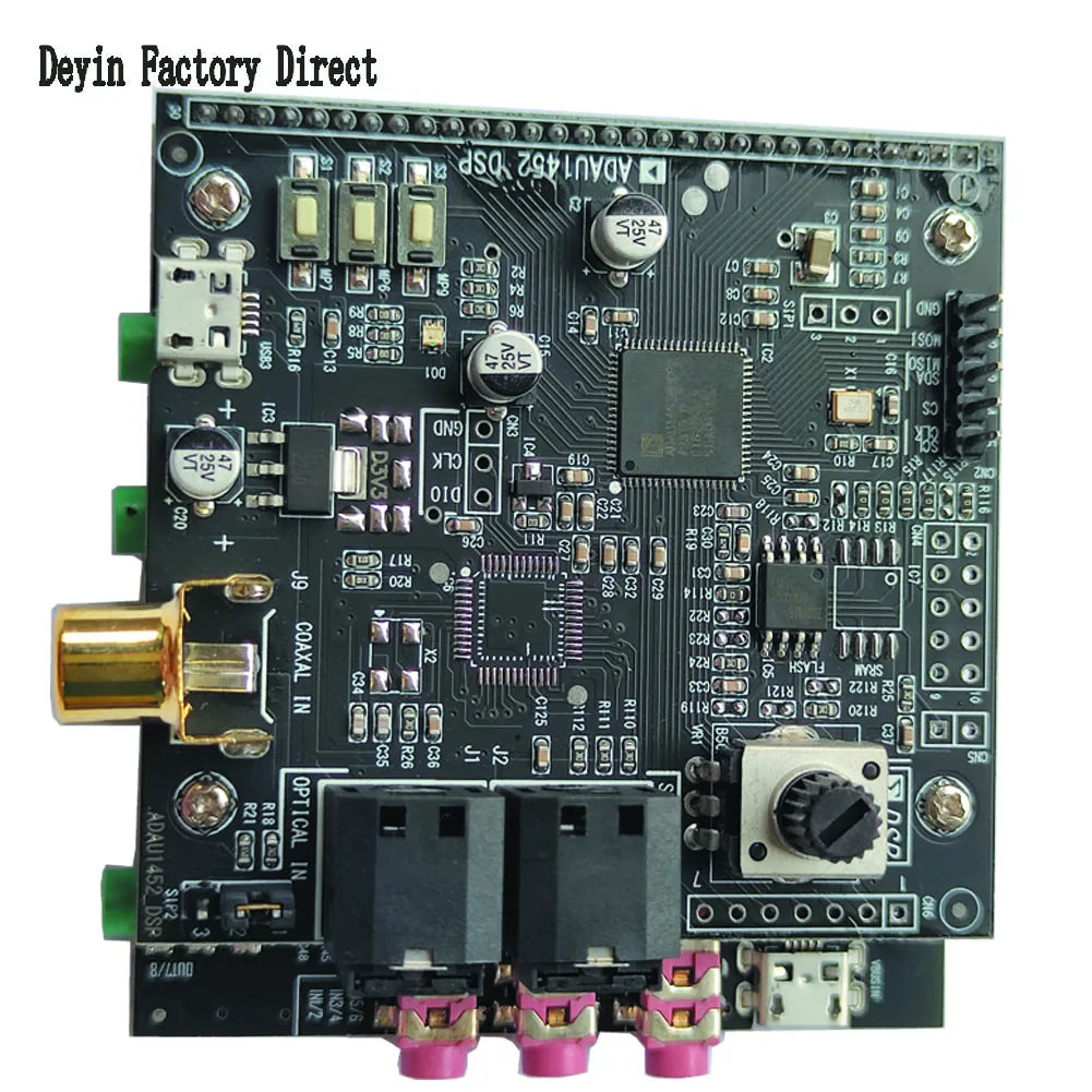 6 Inputs and 8 Outputs Decoding Board Audio and Video Development Board ADAU1452 DSP CS42448 Audio Module 48-192 Sampling Rate W