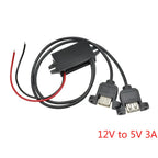 12V to 5V 3A15W DC DC Step Down Buck Converter Power Supply Module Type-C Adapter Male Female Micro USB Mini USB for Car ROHS CE
