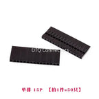 50pcs 2.54mm Dupont connector Male/Female Pin Way Cable Plug 2/3/4/5 Pin Electrical Pin Jumper Header Housing Wire Connector Kit