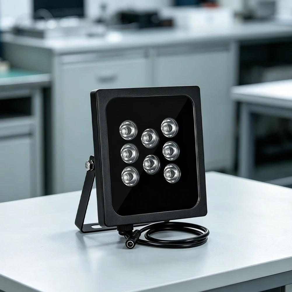 1pc 940NM Waterproof Infrared Illuminator 60M IR Distance Adjustable Beam Angles 8-array LEDs For Monitoring Supplemental Lights