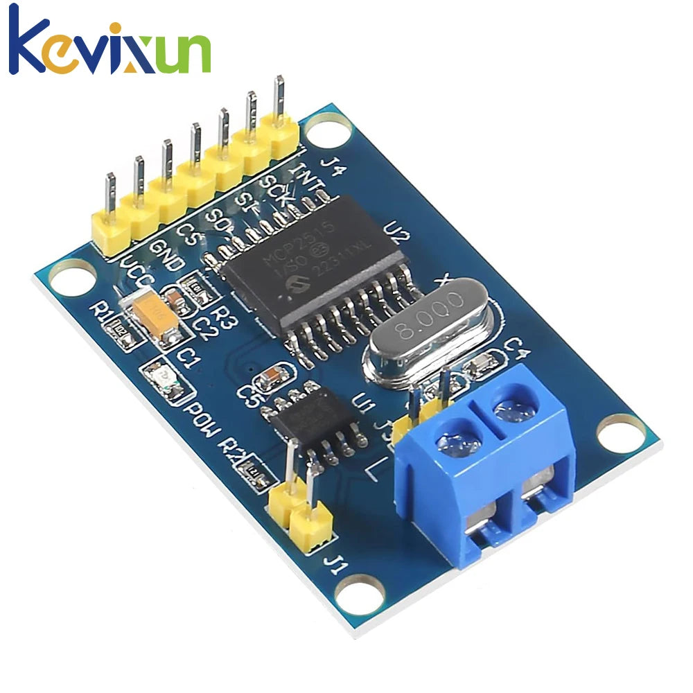 1-10pcs MCP2515 CAN Bus Module Board TJA1050 Receiver SPI For 51 MCU ARM Controller NEW
