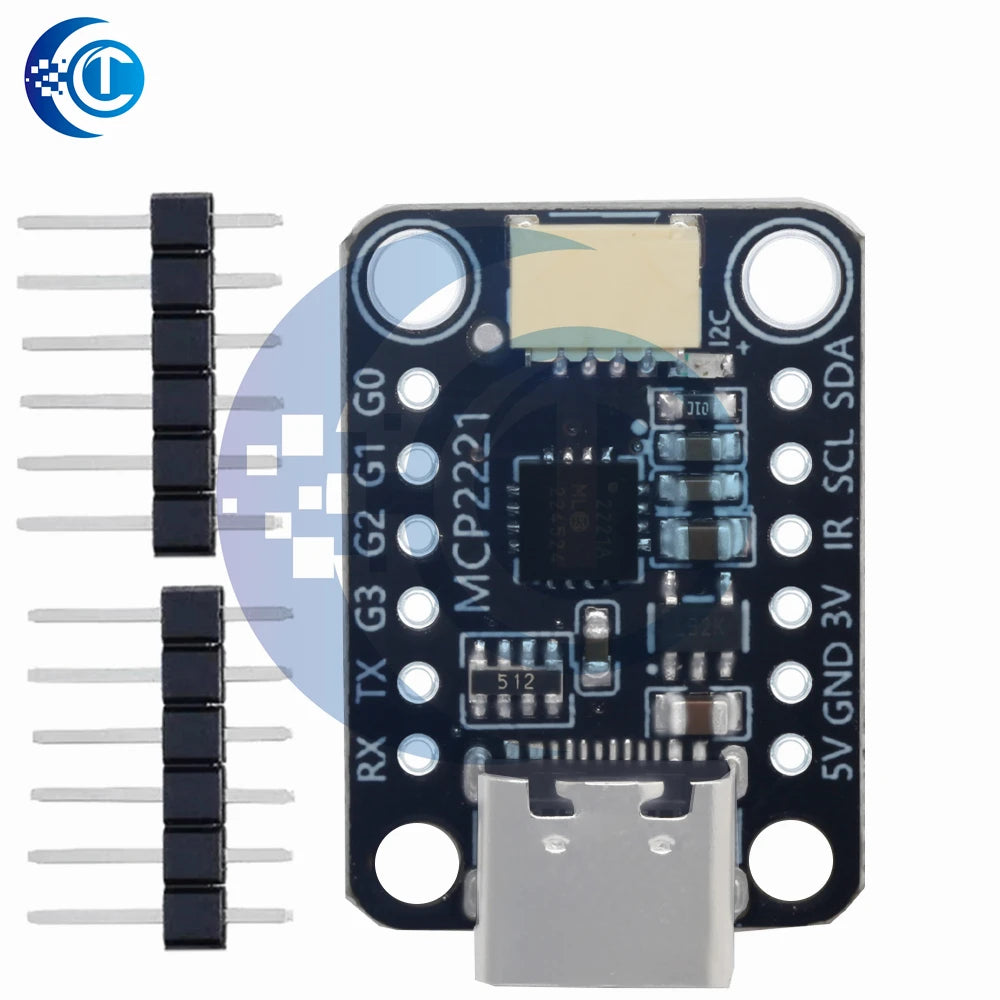 MCP2221A Type-C Signal Converter Board STEMMA QT Qwiic USB Measurement Module for Arduino