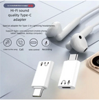 USB C To 8 Pin Adapter Type C To 8 Pin Audio Converter Headphone Earphones Converter for iPhone 15/16 iPad MacBook Type C Phone