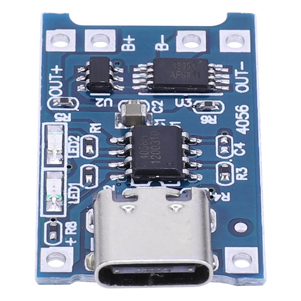 50-1pcs TP4056 3A 5V Lithium Battery Charging Board Module Micro USB/Type-c Interface Charging Protection 2-in-1