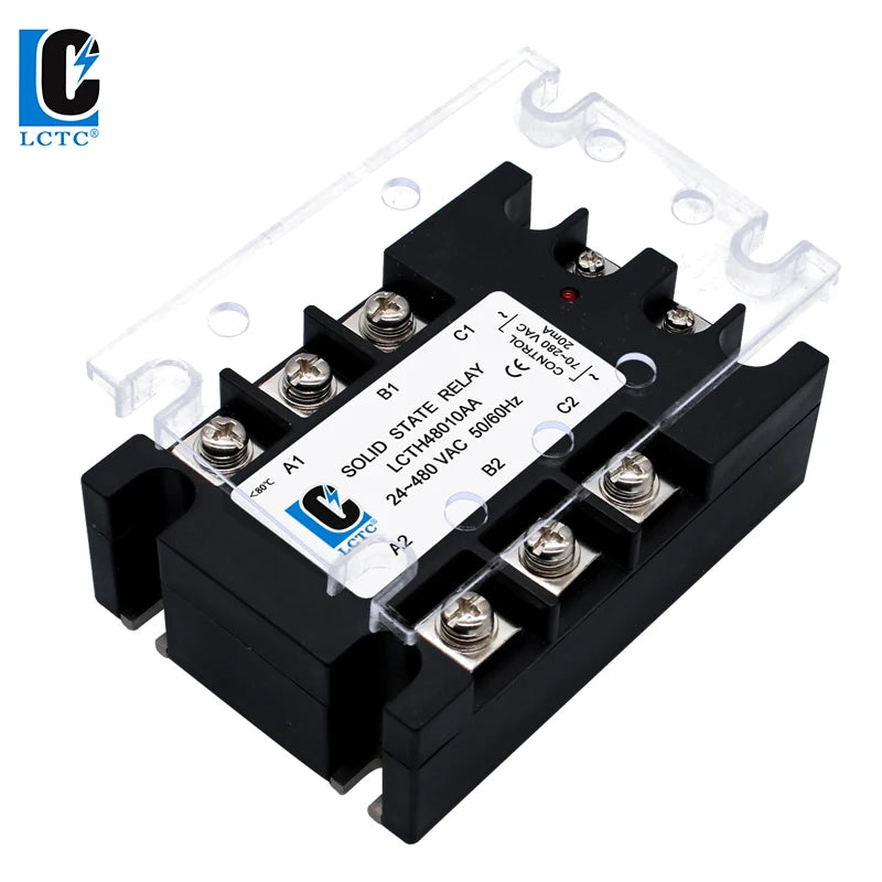 LCTC Three-phase Solid State Relay SSR 3 Phase 10A 25A 40A 60A 80A 100A 120A 150A 200A AC Control AC DC Control AC 25DA 380VAC