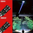Magnetic USB Rechargeable LED Tactical Flashlight With COB Side Light Camping Fishing Torch