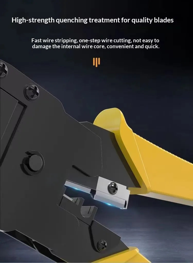 Special Cata7 Crimper Tool Network For Handmade RJ11 RJ45 4P4C 8P8C Multifunction Modular Plugs Cata7 10G/Gigabit RJ45 Connector