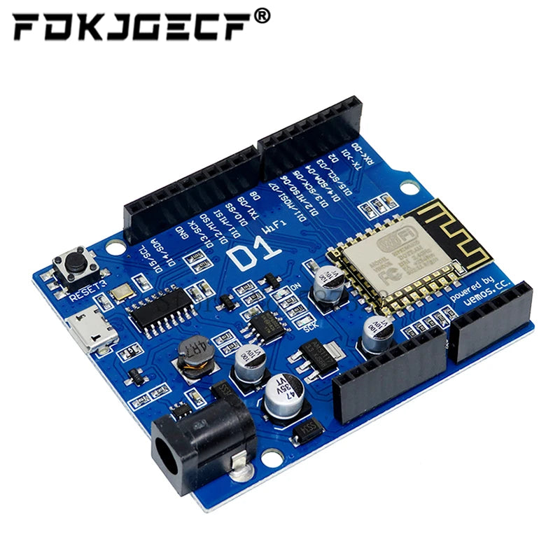 ESP-12E ESP-12F WeMos D1 UNO R3 CH340G WiFi Development Board Based ESP8266 Shield Smart Electronic For Arduino Compatible IDE