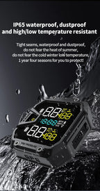 Yangood TMPS Motorcycle Tire Pressure Sensor Waterproof LCD Color Display Real-Time Safety Tire Pressure Monitoring System