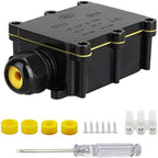 Waterproof IP68 External Junction Case 2Way Plug M20 Coaxial Cable Connector Wire 5-15mm Outdoor Electric Power Cord Box