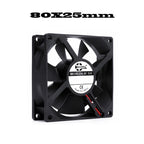 40mm 50mm 60mm 70mm 80mm 92mm 120mm DC 5V 12V 24V Axial Cooling Brushless Motor Case Quiet Fan 2PIN Sleeve Bearing