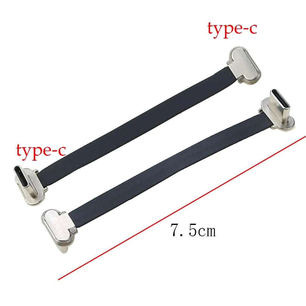 1/2/5/10pcs USB C TYPE-C USB FPC Soft Flat Cable Male To Male Charging Cable Fast Charge Charging Wire Extention for Phone