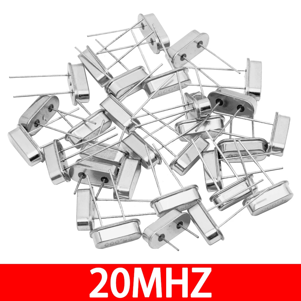 10PCS Hc-49s Crystal Oscillator Electronic Kit Resonator Ceramic Quartz Resonator Hc-49 Dip 32.768k 4 8 12 16 20 25 Mhz