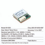 QUESCAN Ublox M10 M9 10Hz GPS Module GNSS Galileo BeiDou GLONASS QZSS SBAS ESP32 Arduino STM32 NMEA GPS Receiver ublox10 ublox9