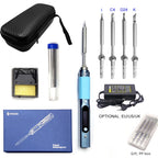 Pine64 Smart Mini Pinecil Soldering Iron With B2 BC2 KU C1 ILS I C4 D24 K Tips With DC power supply Storage Bag