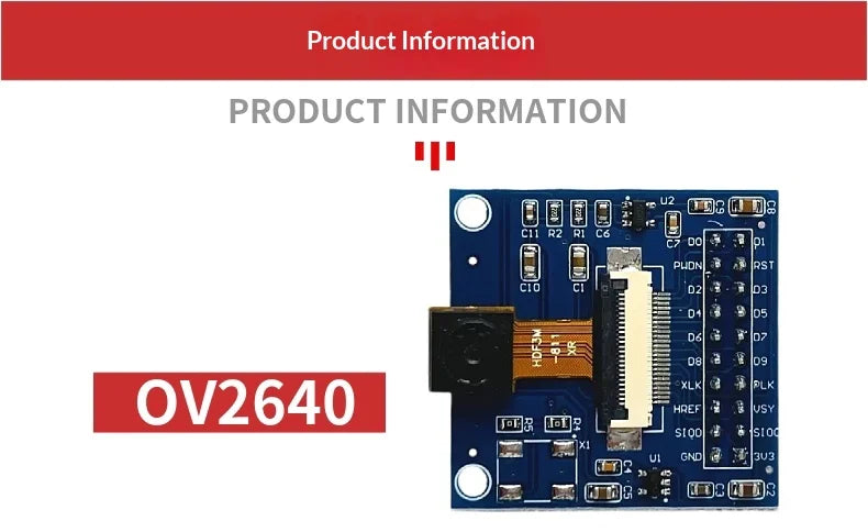 OV2640 OV7670 OV7725 Camera Module Adapter Board for Arduino STM32
