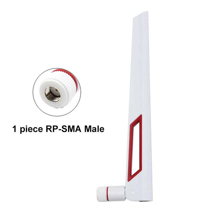 100pcs Wholesale 2.4G 5.8G Dual Band Router Antenna RP SMA Male Universal Antennas Amplifier WLAN WiFi Booster