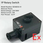 LA53 Waterproof Explosion-proof Ex Control Button Box Indicator Light Emergency Stop BZA8050 Anti-corrosion Master Switch Box
